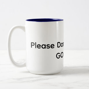 Caneca De Café Em Dois Tons Vá embora!