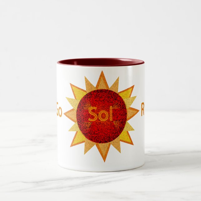 Caneca De Café Em Dois Tons Vá solar (Centro)