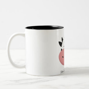 Caneca De Café Em Dois Tons vaca