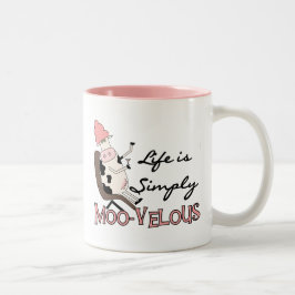 Caneca De Café Em Dois Tons Vaca simplesmente Camisetas e presentes movelos