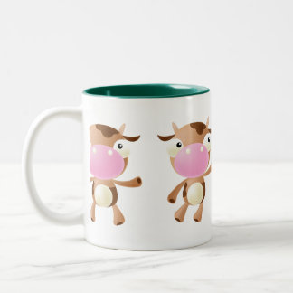 Caneca De Café Em Dois Tons Vacas bonitos