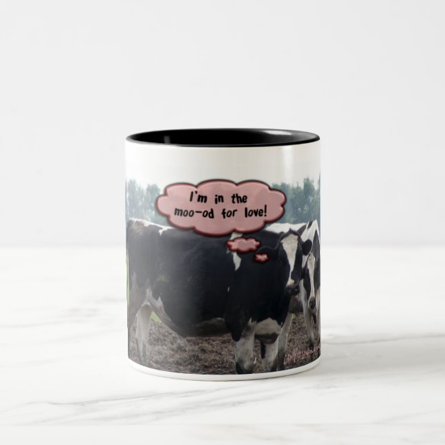 Caneca De Café Em Dois Tons Vacas do amor (Centro)