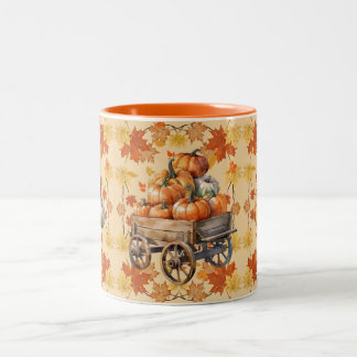 Caneca De Café Em Dois Tons Vagão de Colheita