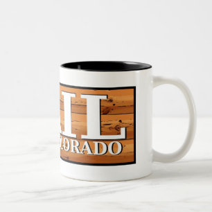 Caneca De Café Em Dois Tons Vail Colorado - cartaz de cartaz de café