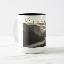Caneca De Café Em Dois Tons Vale de Yosemite