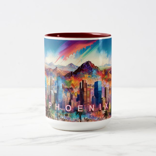 Caneca De Café Em Dois Tons Vale Phoenix Do Sol (Centro)