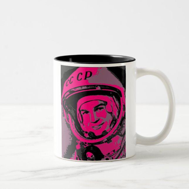 Caneca De Café Em Dois Tons Valentina Tereshkova Mug (Direita)