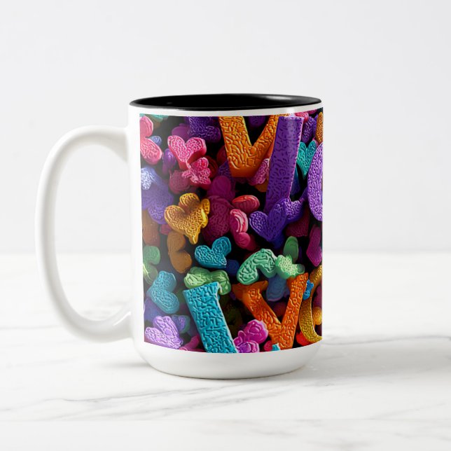 Caneca De Café Em Dois Tons Valentine’s Day Mug | Romantic, Cute &Heartwarming (Esquerda)