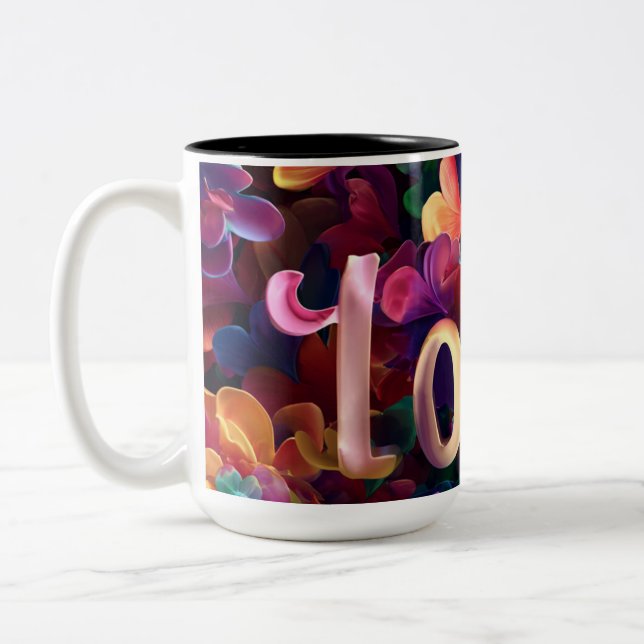 Caneca De Café Em Dois Tons Valentine’s Day Mug | Romantic, Cute &Heartwarming (Esquerda)