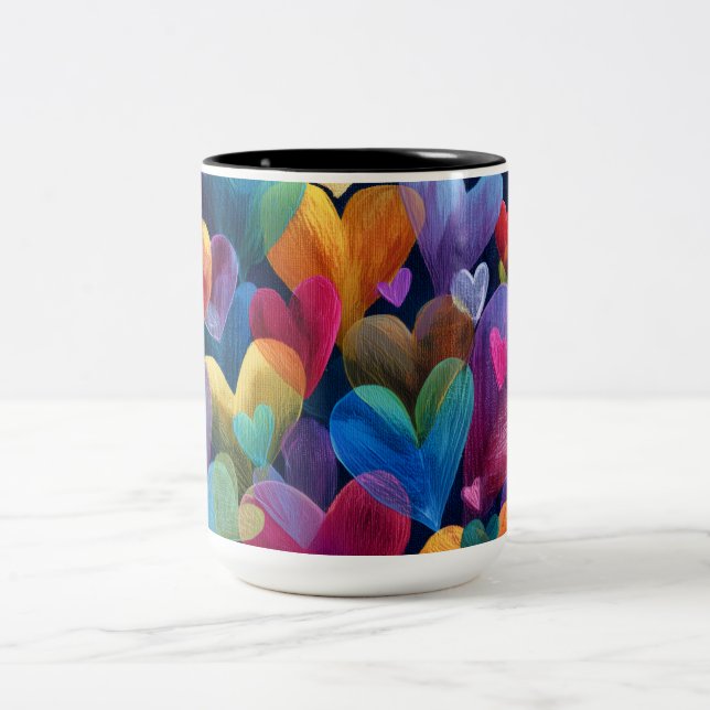 Caneca De Café Em Dois Tons Valentine’s Day Mug | Romantic, Cute &Heartwarming (Centro)