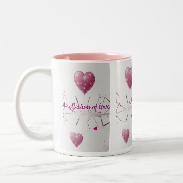 Caneca De Café Em Dois Tons Valentine's Day Mug (Esquerda)