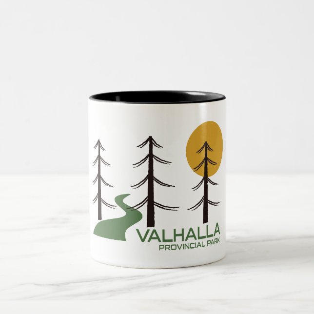 Caneca De Café Em Dois Tons Valhalla Provincial Park Trail (Centro)