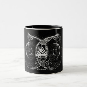 Caneca De Café Em Dois Tons VALKNUT. O levantamento de Viking