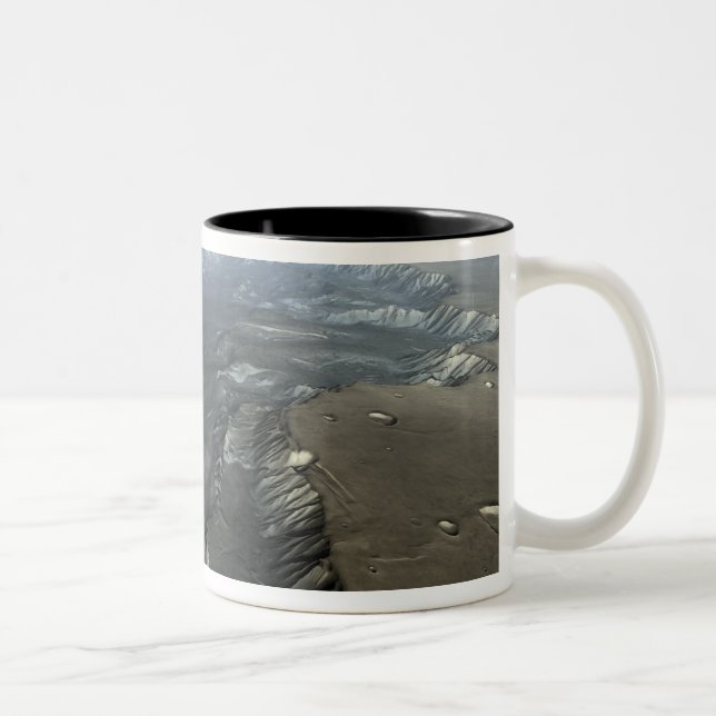 Caneca De Café Em Dois Tons Valles Marineris, o Grande Canyon de Marte (Direita)