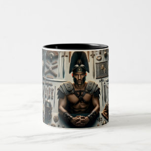 Caneca De Café Em Dois Tons Valor do Gladiador Romano