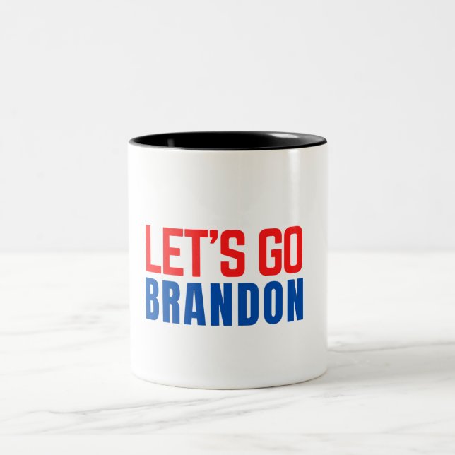 Caneca De Café Em Dois Tons vamos brandon (Centro)