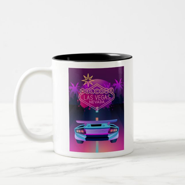 Caneca De Café Em Dois Tons Vamos para Vegas (Esquerda)