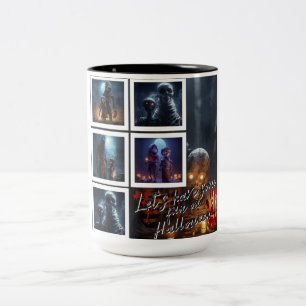 Caneca De Café Em Dois Tons Vamos se diverte no halloween