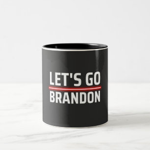 Caneca De Café Em Dois Tons vamos vai brandon