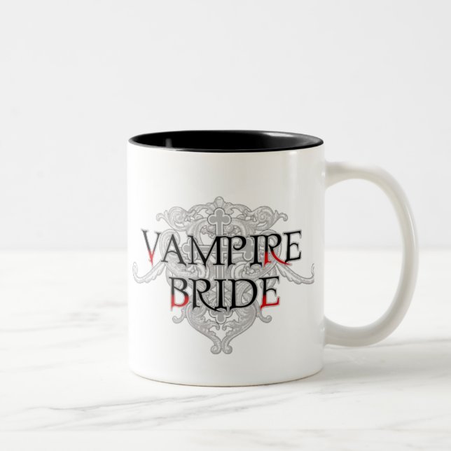 Caneca De Café Em Dois Tons Vampire Bride Mug (Direita)