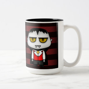 Caneca De Café Em Dois Tons Vampiro Júnior