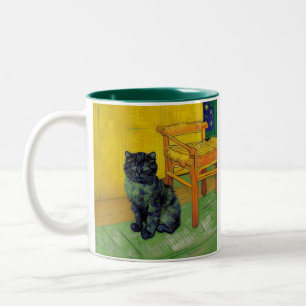 Caneca De Café Em Dois Tons Van Gogh Black Cat