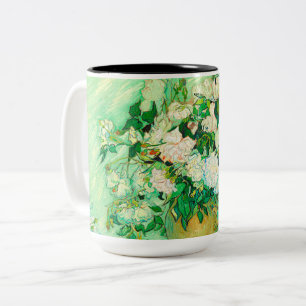 Caneca De Café Em Dois Tons Van Gogh White Roses