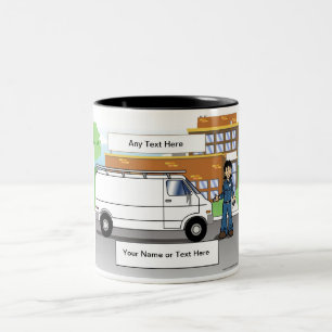 Caneca De Café Em Dois Tons Van White, Contratante - Mulher