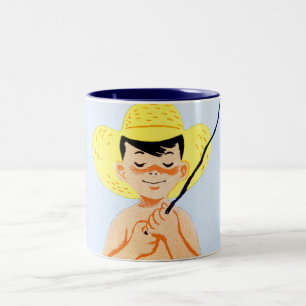 Caneca De Café Em Dois Tons Vão os peixes