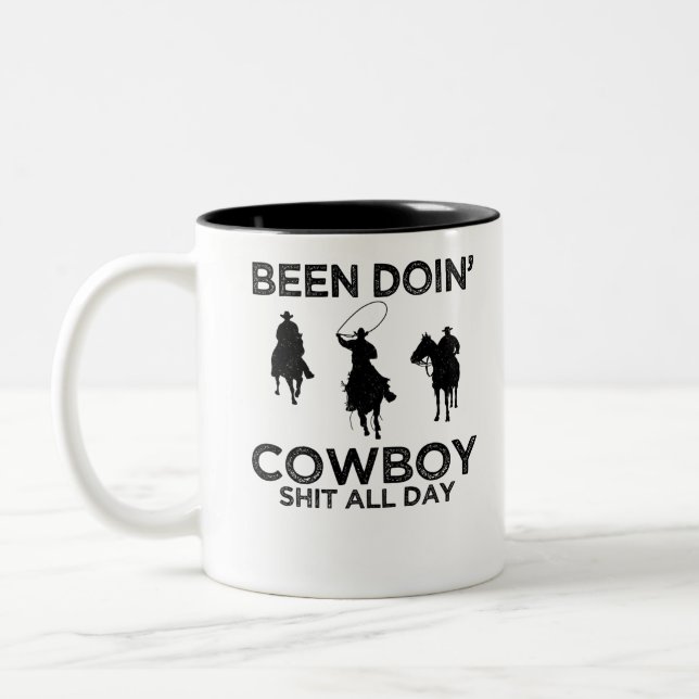 Caneca De Café Em Dois Tons vaqueiro (Esquerda)