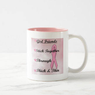 Caneca De Café Em Dois Tons Vara das meninas junto