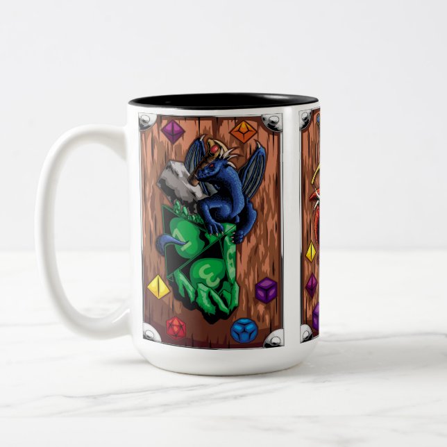 Caneca De Café Em Dois Tons Vaso del Amo del Juego (Esquerda)