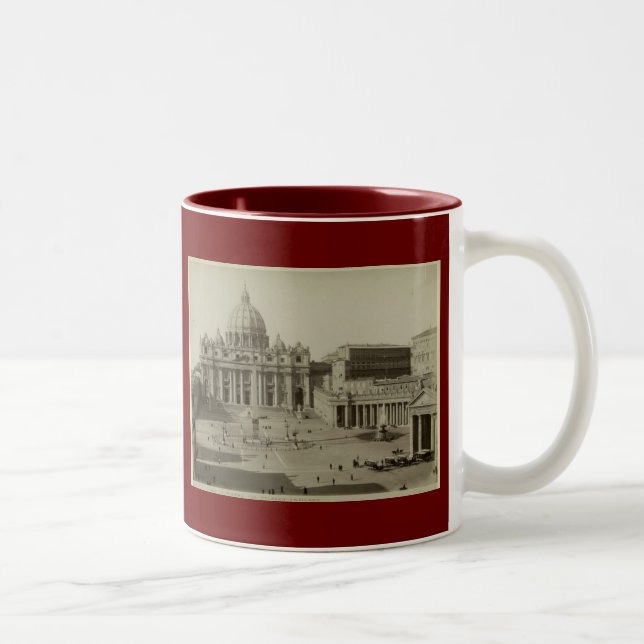 Caneca De Café Em Dois Tons Vaticano 1890 Mug (Direita)