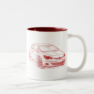 Caneca De Café Em Dois Tons Vaux Astra GTC 2012