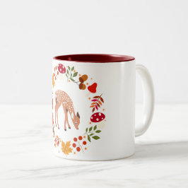 Caneca De Café Em Dois Tons Veado do outono