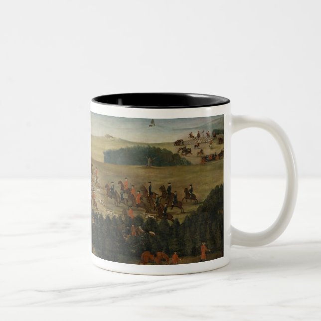 Caneca De Café Em Dois Tons Veado-hunting com Frederick William mim de Prússia (Direita)