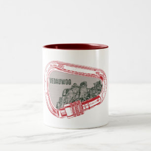 Caneca De Café Em Dois Tons Vedauwoo Subindo Carabiner