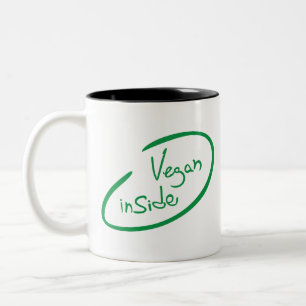 Caneca De Café Em Dois Tons Vegan Dentro