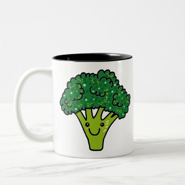 Caneca De Café Em Dois Tons Vegetal de Brocoli (Esquerda)