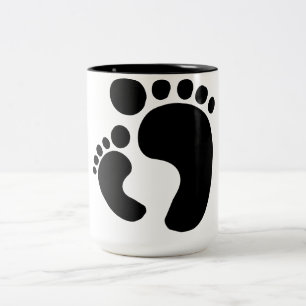 Caneca De Café Em Dois Tons Veja meus pés