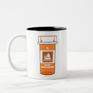 Caneca De Café Em Dois Tons Vela É Minha Droga