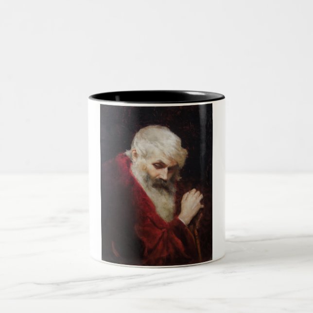 Caneca De Café Em Dois Tons Velho Casaco vermelho (Papai Noel) (Natal) (Centro)
