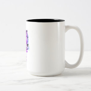 Caneca De Café Em Dois Tons Velocidade Neon
