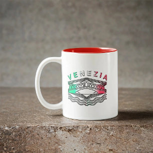 Caneca De Café Em Dois Tons Venezia Rialto Bold Lines
