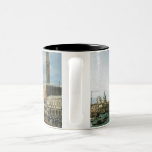 Caneca De Café Em Dois Tons venezia, venezia, presentes de férias em itália, f