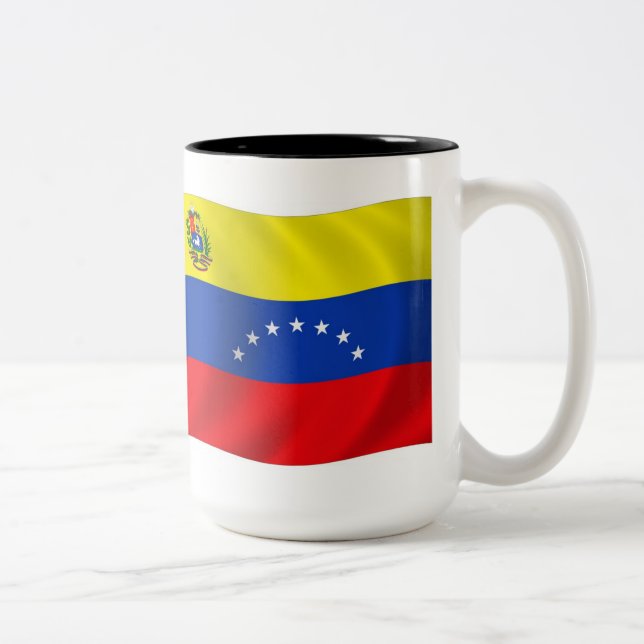 Caneca De Café Em Dois Tons Venezuela Flag Mug (Direita)