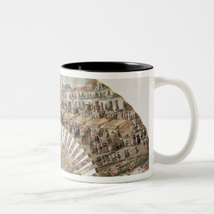 Caneca De Café Em Dois Tons Ventile a descrição da plaza de la Cebada, Madri