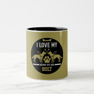 Caneca De Café Em Dois Tons Ver Presente De Cachorro Olho