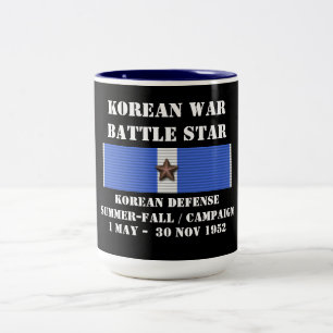 Caneca De Café Em Dois Tons Verão da Defesa Coreana - Campanha de Queda