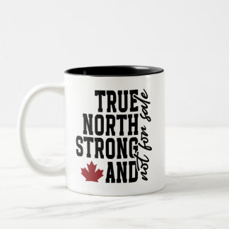 Caneca De Café Em Dois Tons Verdadeiro Norte Forte e Não Para Venda do Orgulho